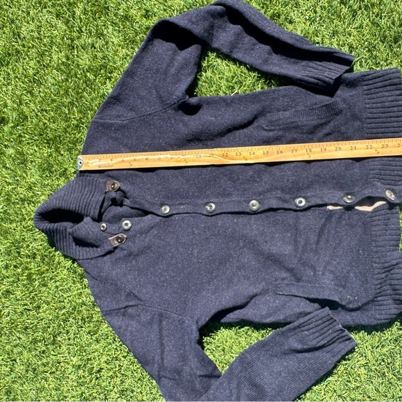 J. Lindeberg Blue Cardigan Sweater with Zipper - Picture 2 of 5